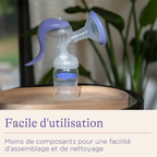 Tire-lait manuel ergonomique Lansinoh avec technologie 2 phases | Nanou's House