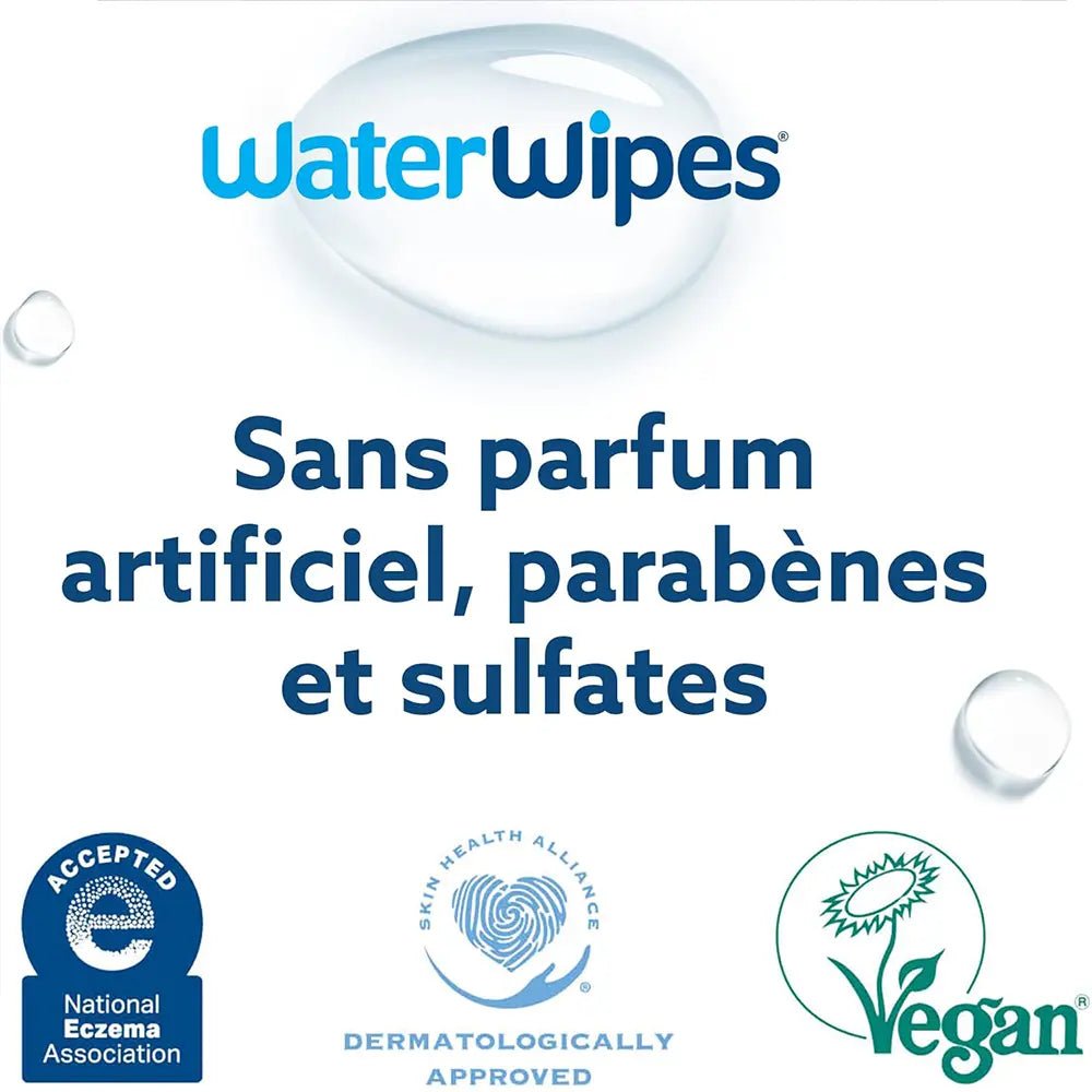 Lingettes Bébé WaterWipes Value Pack 4x60 - Nanou's house - WaterWipes