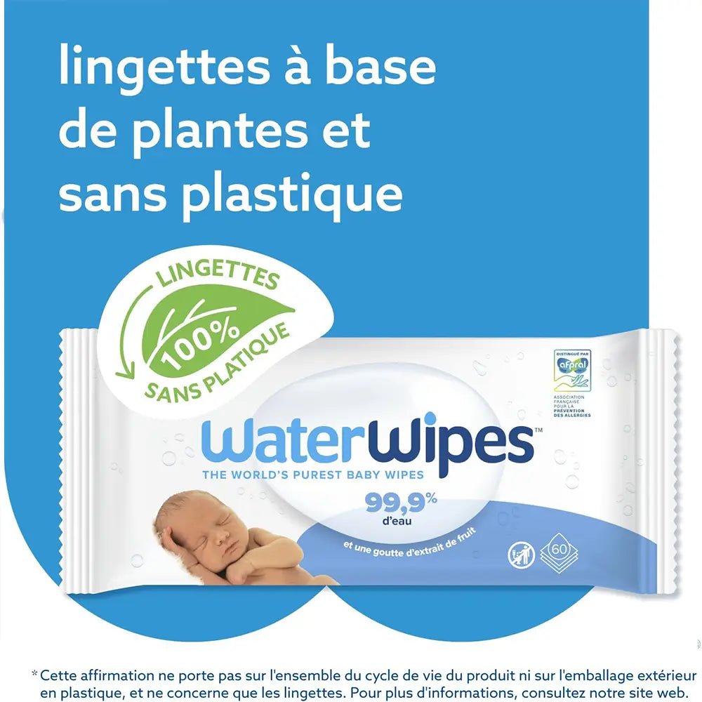 Lingettes Bébé WaterWipes Value Pack 4x60 - Nanou's house - WaterWipes