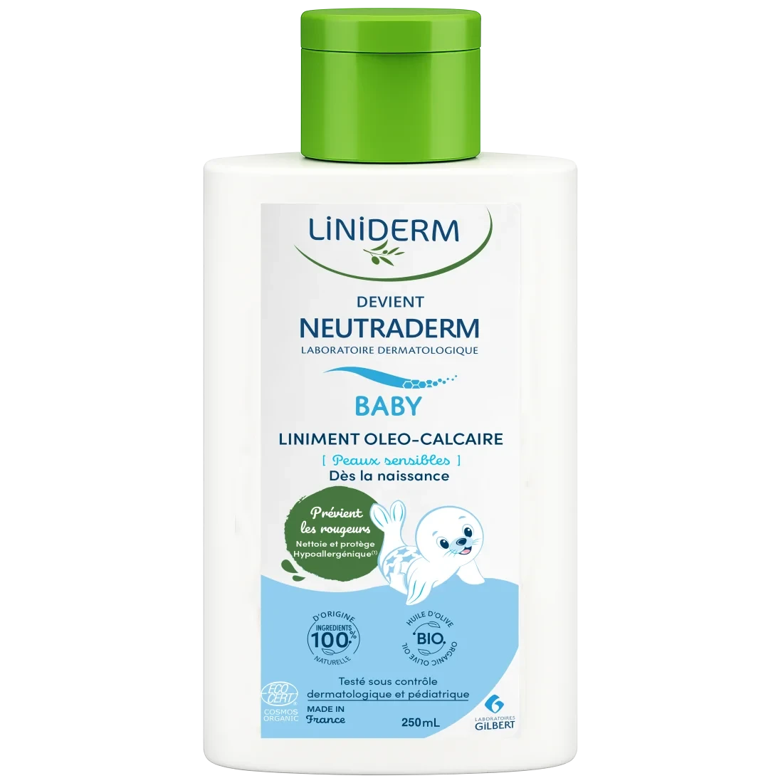 Liniderm Liniment Oléo-Calcaire Stabilisé (Soin Change) - 250ml Gilbert