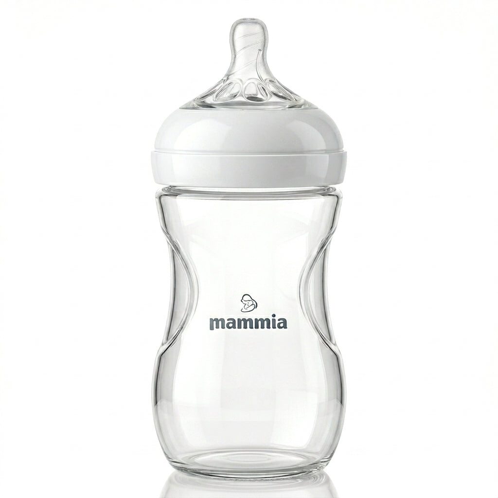 Mammia Biberon Natural Feeling Anti-Colique 330ml pour bébé dès 6 mois grande capacité