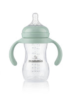 Mammia Biberon Natural Feeling à poignées 240ml vert anti-colique dès 3 mois
