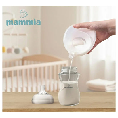 Mammia Collecteur de Lait Mains Libres 100ml en silicone souple recueil-lait allaitement sans BPA