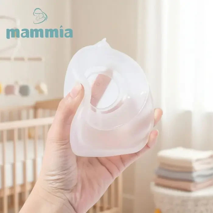Mammia Collecteur de Lait Mains Libres 100ml en silicone souple recueil-lait allaitement sans BPA