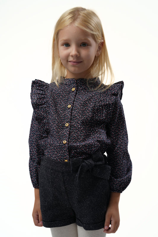 Moon & Loly Chemise Lily Bleu – Disponible chez Nanou’s House Maroc