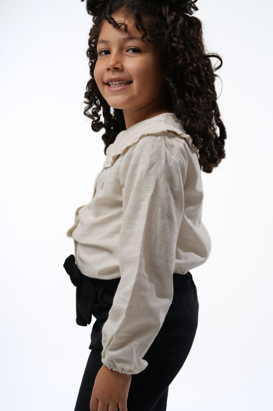 Moon & Loly Chemise Loly Nacre – Disponible chez Nanou’s House Maroc