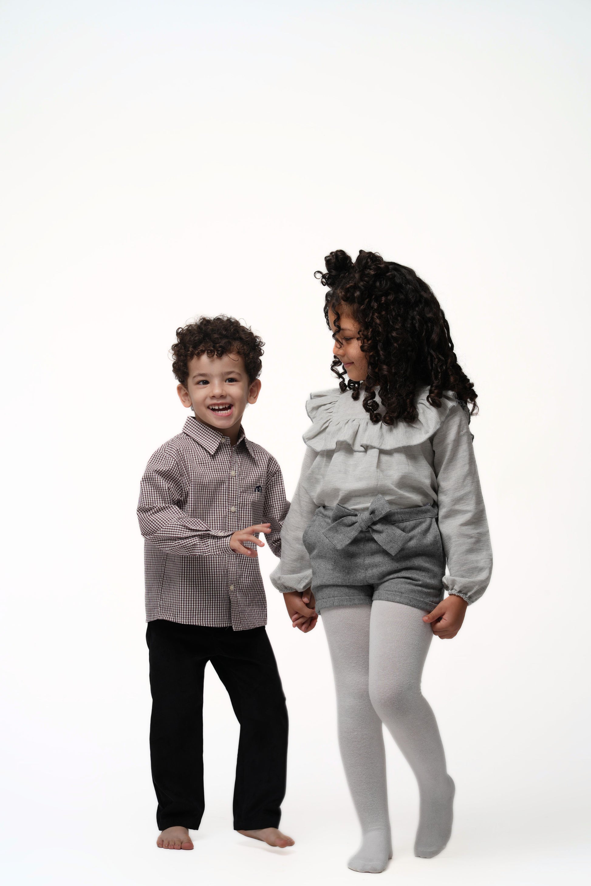 Moon & Loly Chemise Moon carreaux bordeaux – Disponible chez Nanou’s House Maroc