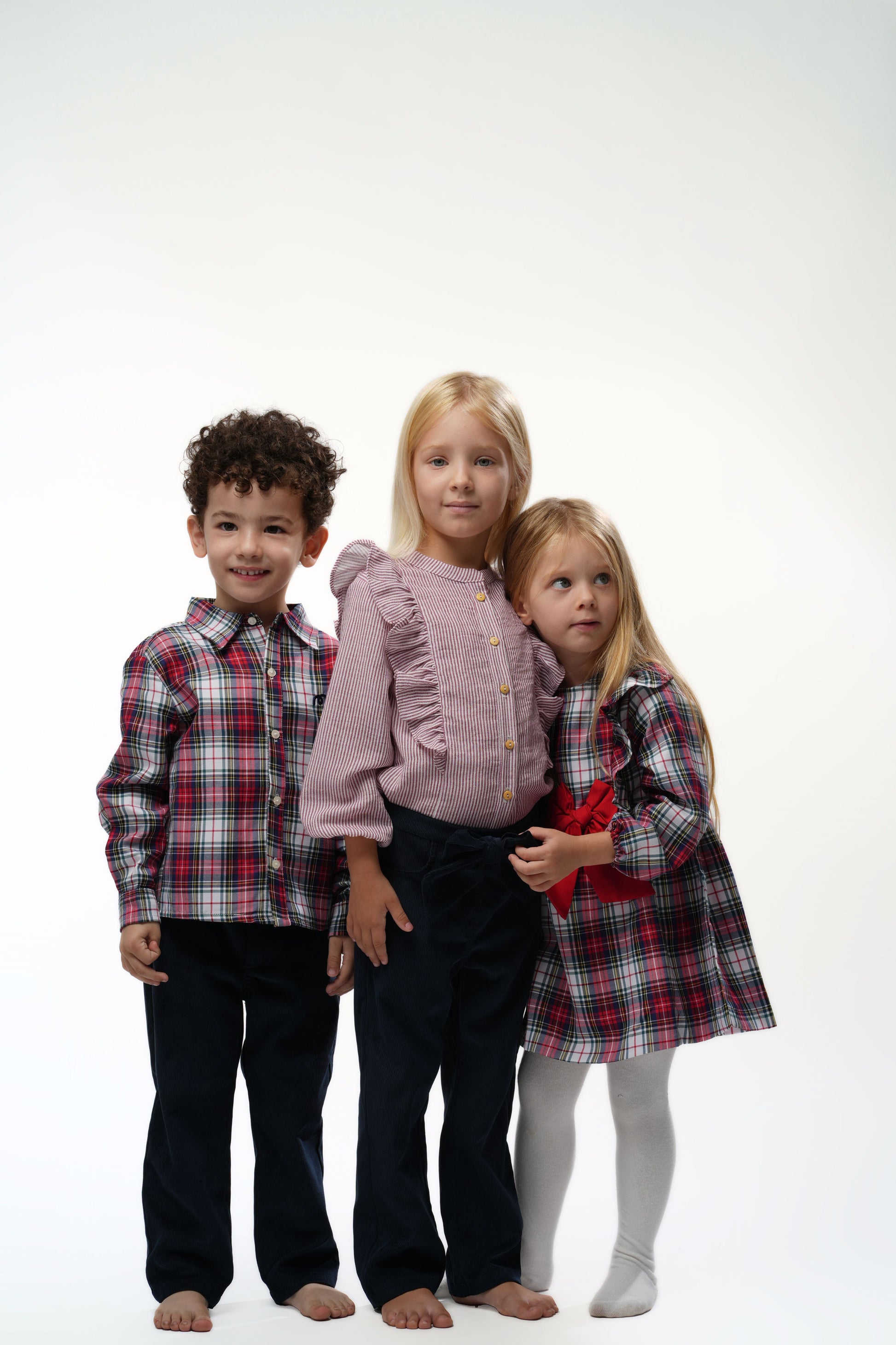 Moon & Loly Chemise Moon à carreaux rouge et bleu – Disponible chez Nanou’s House Maroc