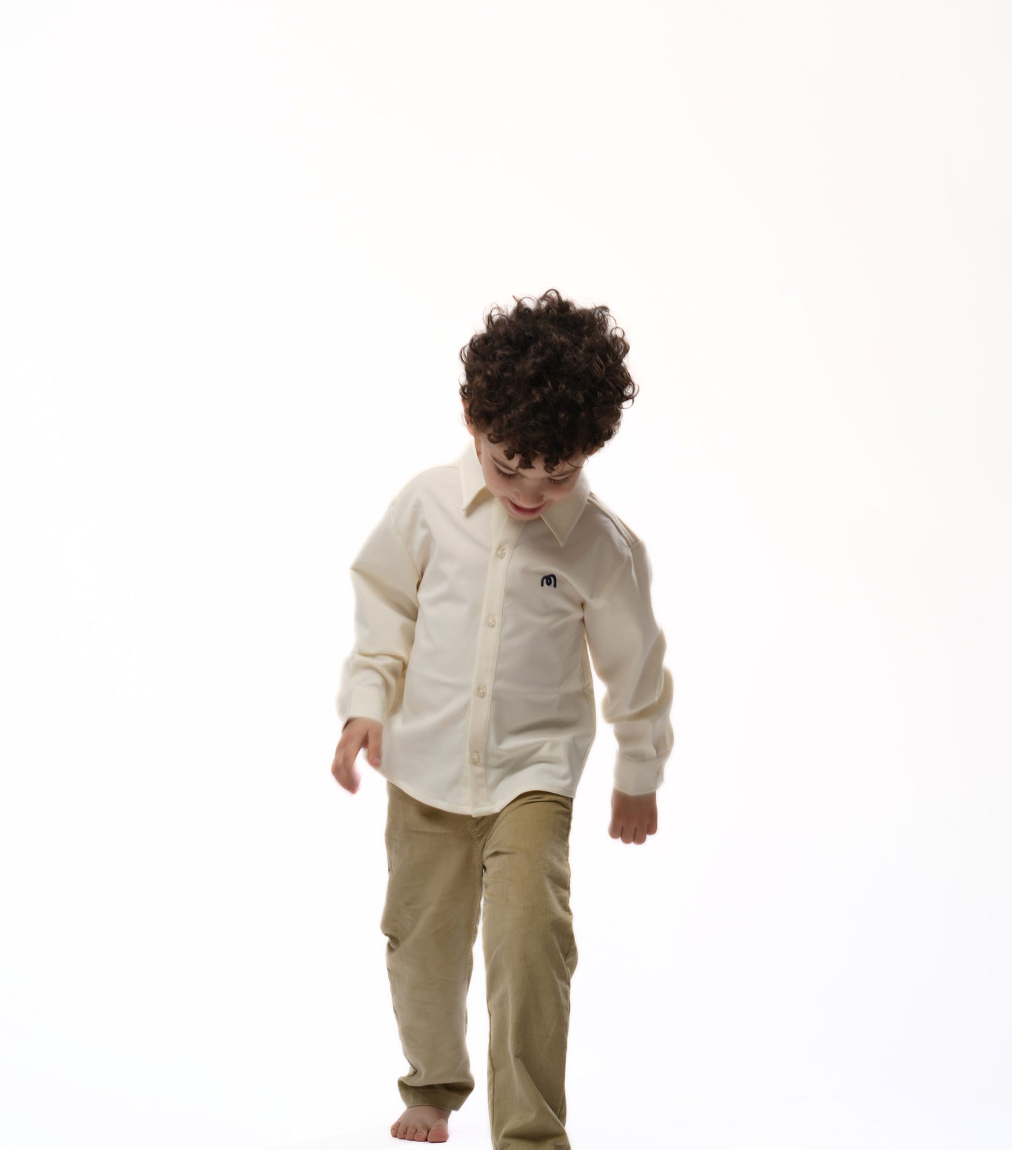 Moon & Loly Pantalon Moon velour beige – Disponible chez Nanou’s House Maroc
