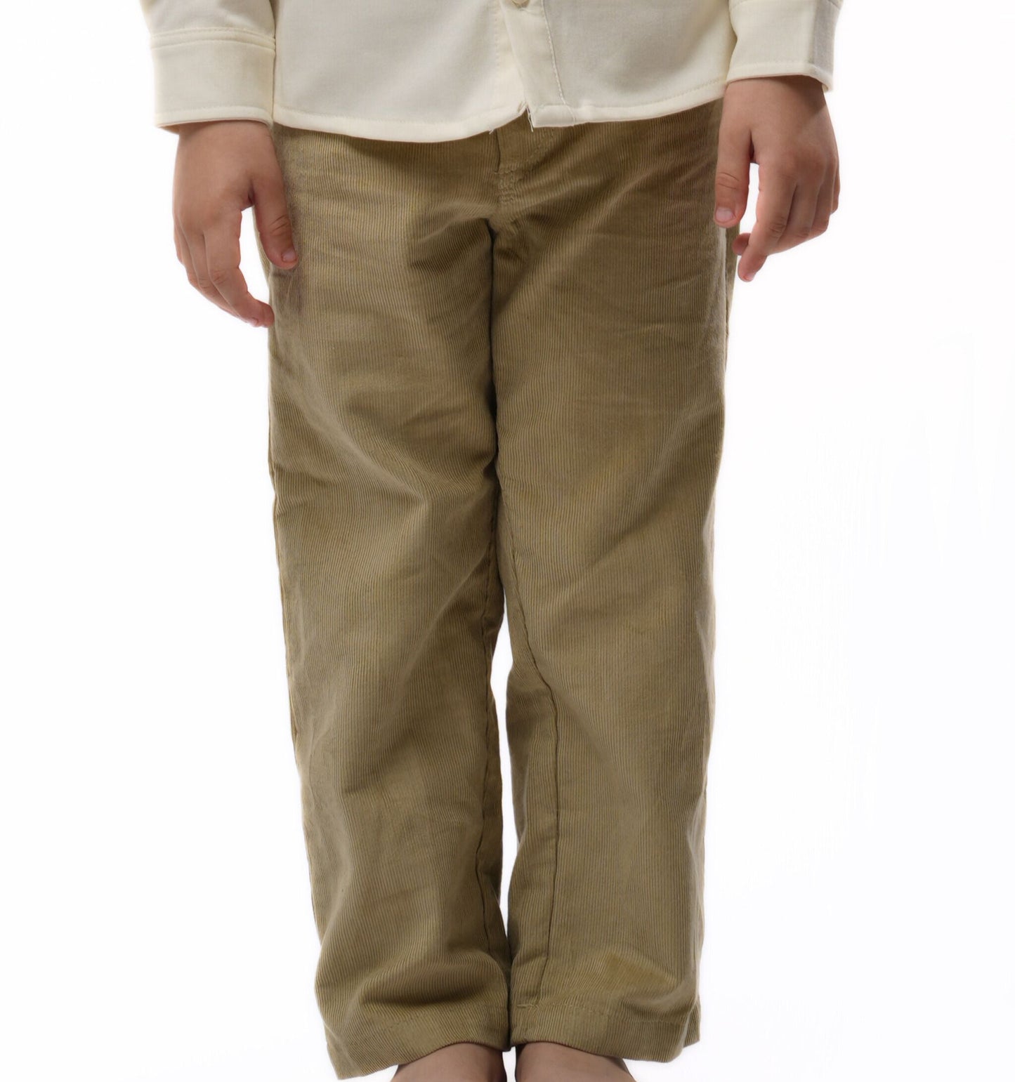 Moon & Loly Pantalon Moon velour beige – Disponible chez Nanou’s House Maroc