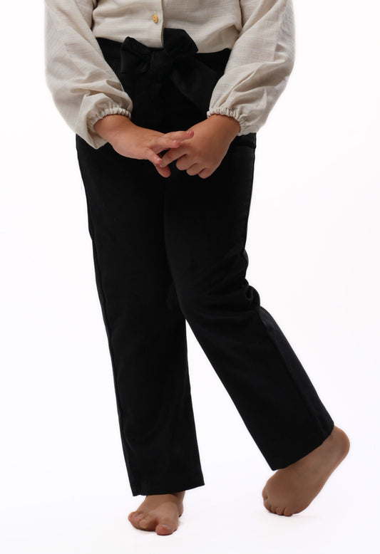Moon & Loly Pantalon Loly velour noir – Disponible chez Nanou’s House Maroc
