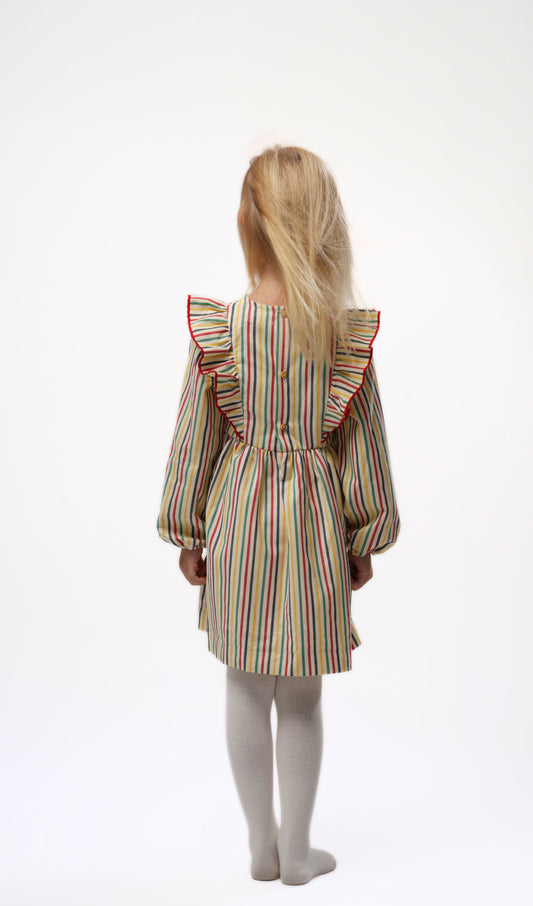 Moon & Loly Robe Itry rayée – Disponible chez Nanou’s House Maroc