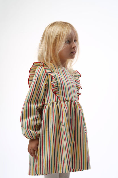 Moon & Loly Robe Itry rayée – Disponible chez Nanou’s House Maroc