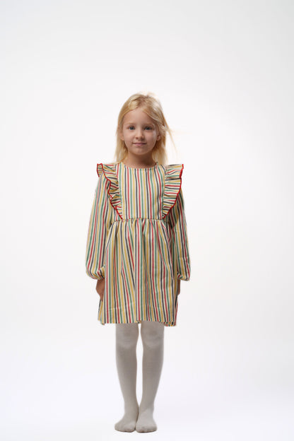 Moon & Loly Robe Itry rayée – Disponible chez Nanou’s House Maroc