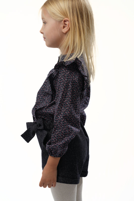 Moon & Loly Short loly chiné bleu – Disponible chez Nanou’s House Maroc