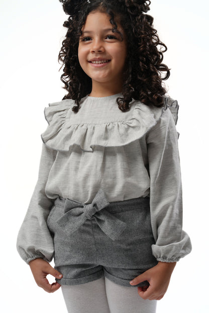 Moon & Loly Tunique Lyla Gris – Disponible chez Nanou’s House Maroc