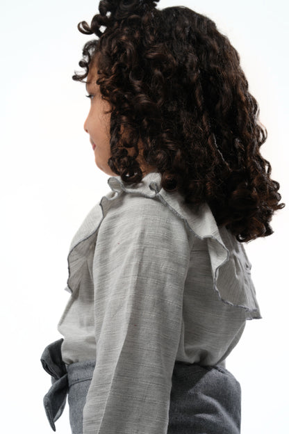 Moon & Loly Tunique Lyla Gris – Disponible chez Nanou’s House Maroc