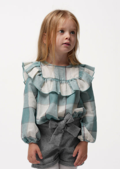 Moon & Loly Tunique Lyla Vert Eau – Disponible chez Nanou’s House Maroc