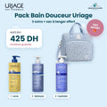 Pack Bain Douceur Uriage Bébé avec sac à langer offert – Huile lavante, Eau nettoyante, Lait hydratant 500ml – Nanou's House Maroc