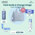 Pack Sortie & Change Uriage Bébé avec sac à langer offert – Eau nettoyante 500ml, Lingettes x70, 1er Change, Eau thermale – Nanou's House Maroc