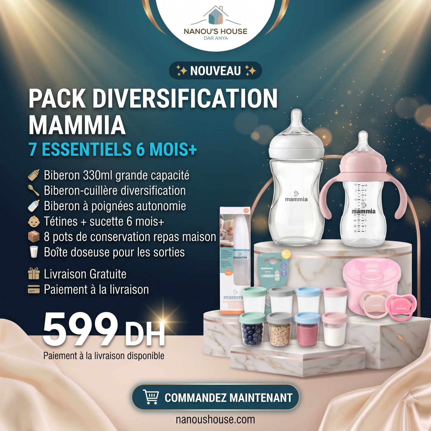 Pack Mammia Diversification 6 Mois+ – 7 Essentiels