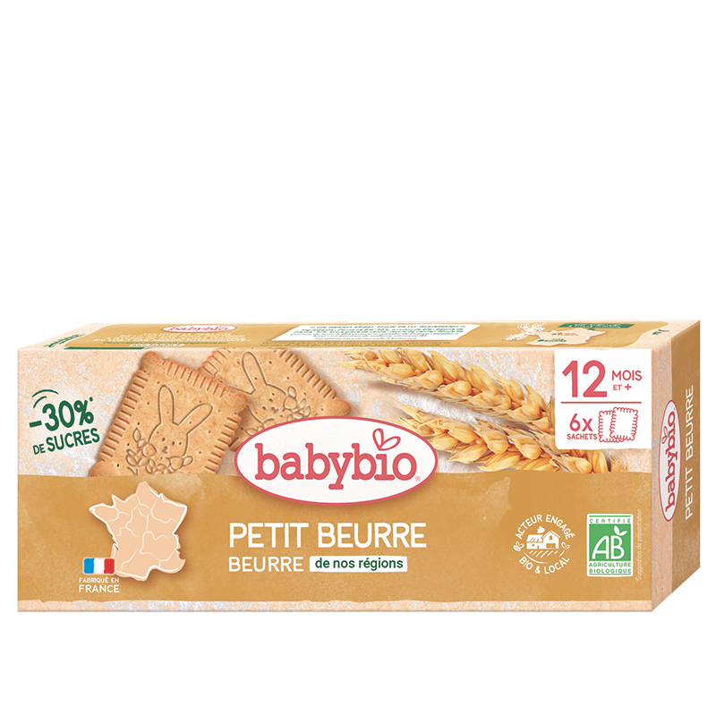 Babybio Biscuits Petit Beurre Bio 120g dès 12 mois - Nanou's House Maroc