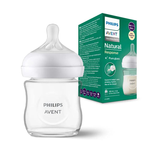 PHILIPS AVENT BIBERON NATURAL EN VERRE 3.0 TEAT 0M+ 125ML - Nanou's house - Philips Avent