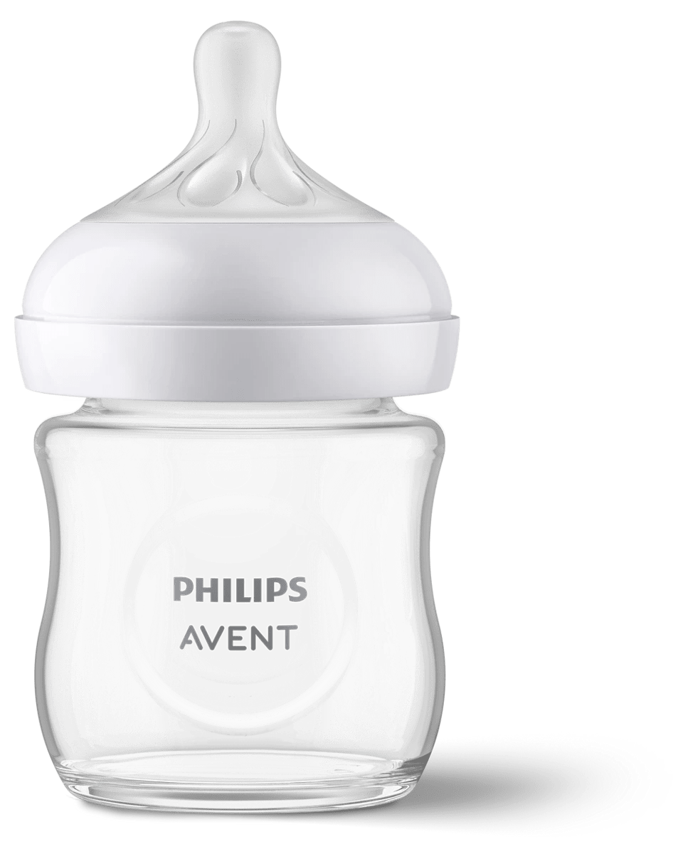 Biberon en verre Philips Avent Natural Response 120 ml – verre thermorésistant | Nanou's House
