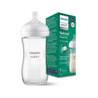 Biberon en verre Philips Avent Natural Response 240 ml, tétine 1 mois+ | Nanou's House