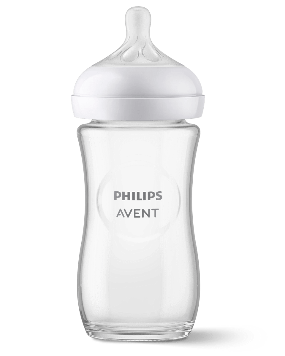 Biberon en verre Philips Avent Natural Response 240 ml – verre thermorésistant | Nanou's House