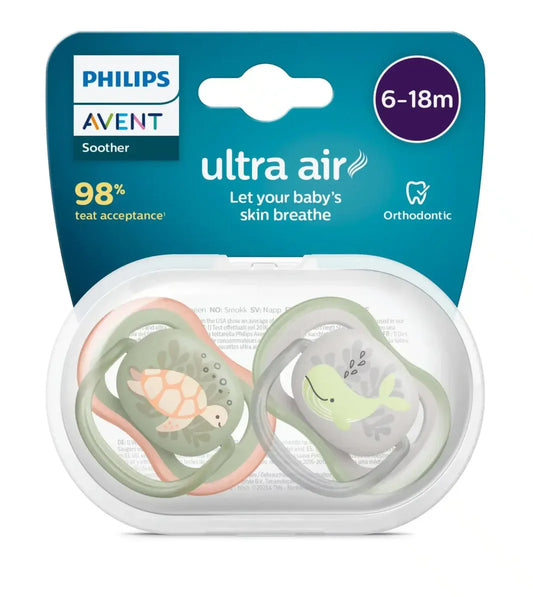 Philips Avent – Sucette Ultra Air Animals 6–18 mois