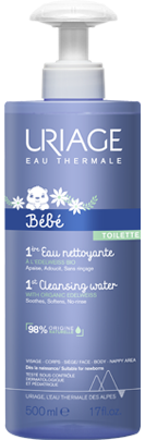 Uriage Bébé 1ère Eau Nettoyante sans rinçage 1L - Nanou's House Maroc