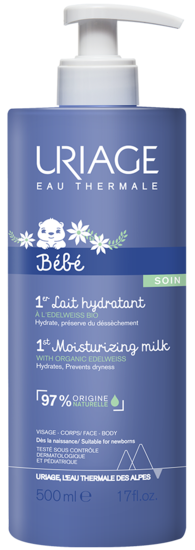 Uriage Bébé 1er Lait Hydratant 500ml flacon pompe - Nanou's House Maroc