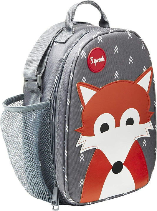 sac isotherme lunch bag enfant 3 Sprouts motif renard gris nanoushouse