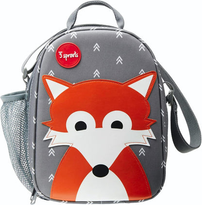 sac isotherme lunch bag enfant 3 Sprouts motif renard gris nanoushouse