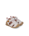 Sandale bébé fille premiers pas en toile beige – Biomecanics – chaussures ergonomiques – Nanou’s House Maroc