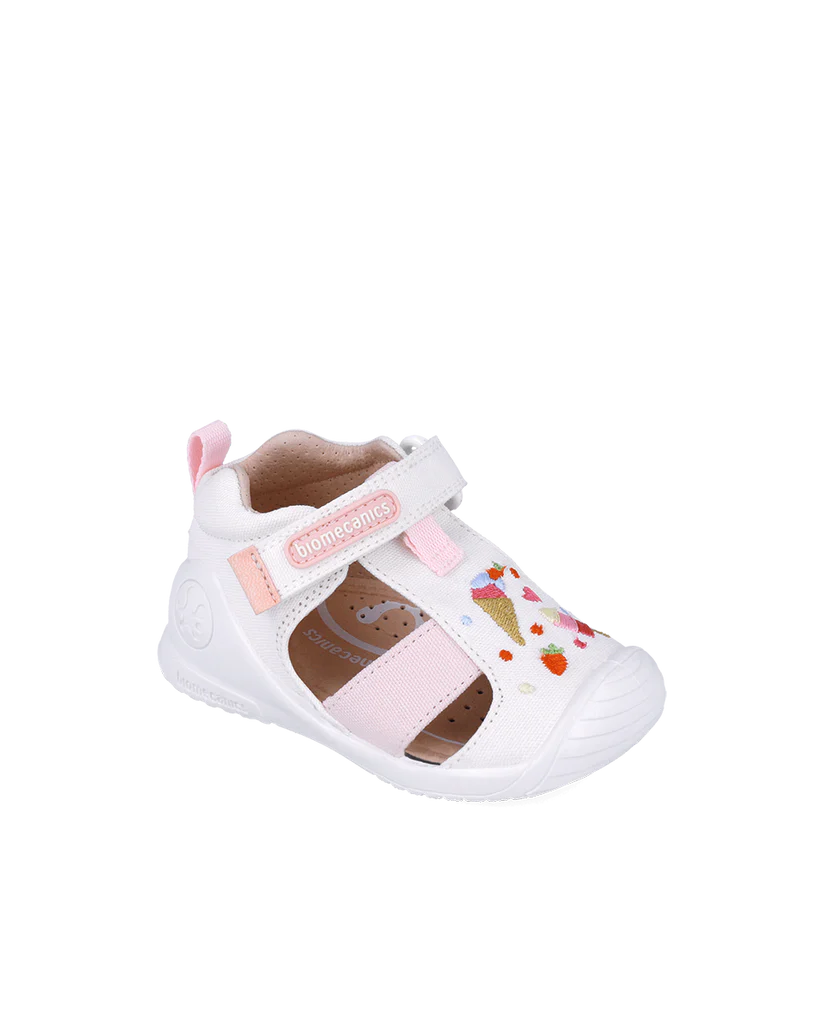 Sandale bébé fille premiers pas en toile Ice Cream – Biomecanics – chaussures ergonomiques – Nanou’s House Maroc