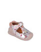 Sandales bébé fille bout fermé argent – Biomecanics – chaussures ergonomiques premiers pas – Nanou’s House Maroc