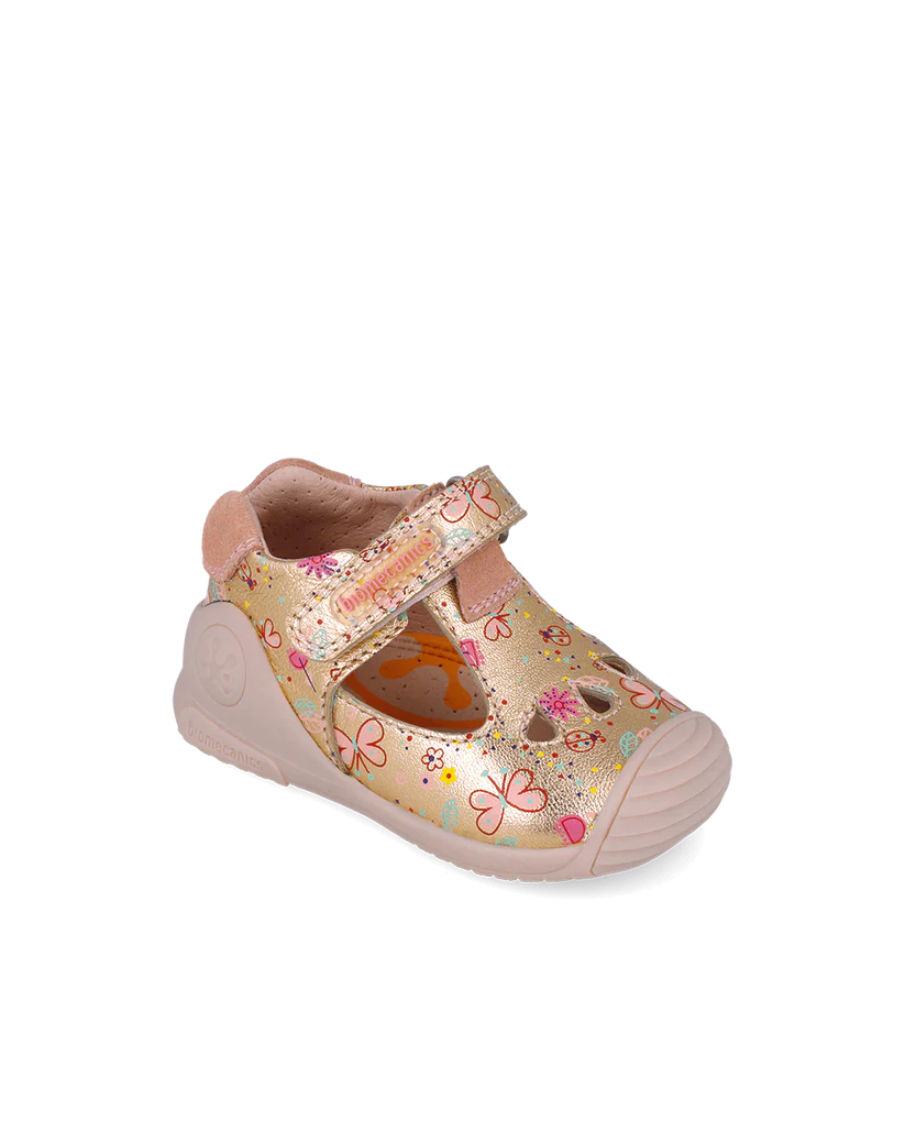 Sandales bébé fille bout fermé blanc – Biomecanics – chaussures ergonomiques premiers pas – Nanou’s House Maroc