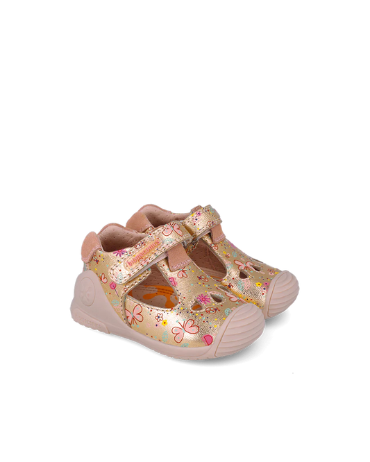 Sandales bébé fille bout fermé blanc – Biomecanics – chaussures ergonomiques premiers pas – Nanou’s House Maroc