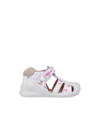 Sandales bébé fille bout fermé cantalope – Biomecanics – chaussures ergonomiques premiers pas – Nanou’s House Maroc