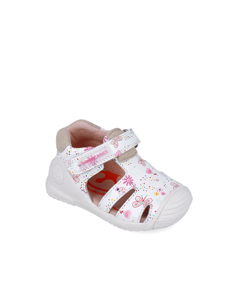 Sandales bébé fille bout fermé cantalope – Biomecanics – chaussures ergonomiques premiers pas – Nanou’s House Maroc