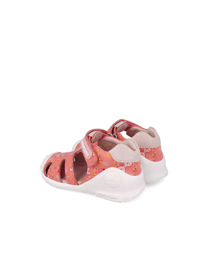 Sandales bébé fille bout fermé cantalope – Biomecanics – chaussures ergonomiques premiers pas – Nanou’s House Maroc