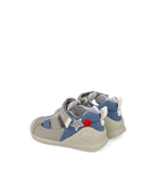 Sandales bébé premiers pas en toile beige Biogateo – Biomecanics – chaussures ergonomiques – Nanou’s House Maroc