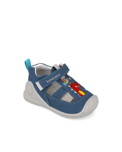 Biomecanics Sandales Biogateo en Toile – Blue Dinosaur - Nanou's house