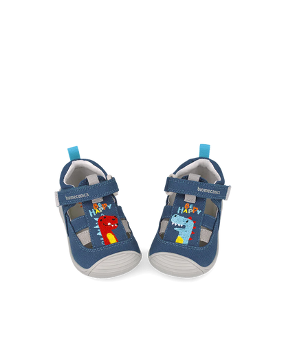 Biomecanics Sandales Biogateo en Toile – Blue Dinosaur - Nanou's house