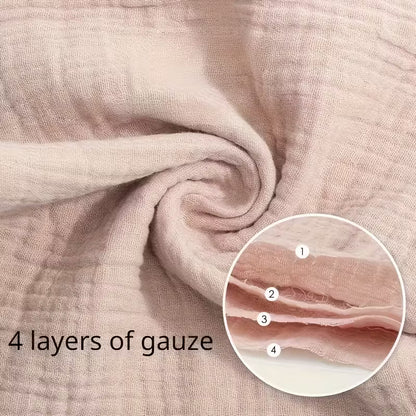 Lot de petites serviettes carrées en gaze de coton, tissu hypoallergénique pour le visage - Nanou's House