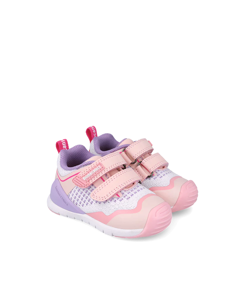 Sneakers bébé fille premiers pas rose maille – Biomecanics – chaussures ergonomiques – Nanou’s House Maroc
