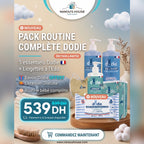 Pack Routine Complète Dodie 5 Articles + Bavoir OFFERT - Soins Bébé