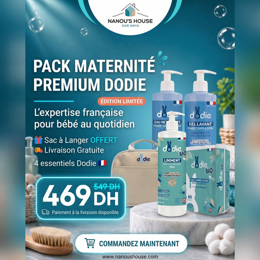 [ÉDITION LIMITÉE] Pack Maternité Premium Dodie + Sac à Langer OFFERT